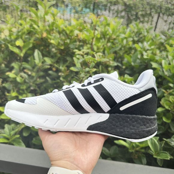 Adidas ZX 1K Boost White Black Men\'s Athletic Shoes FX6510 main image 4